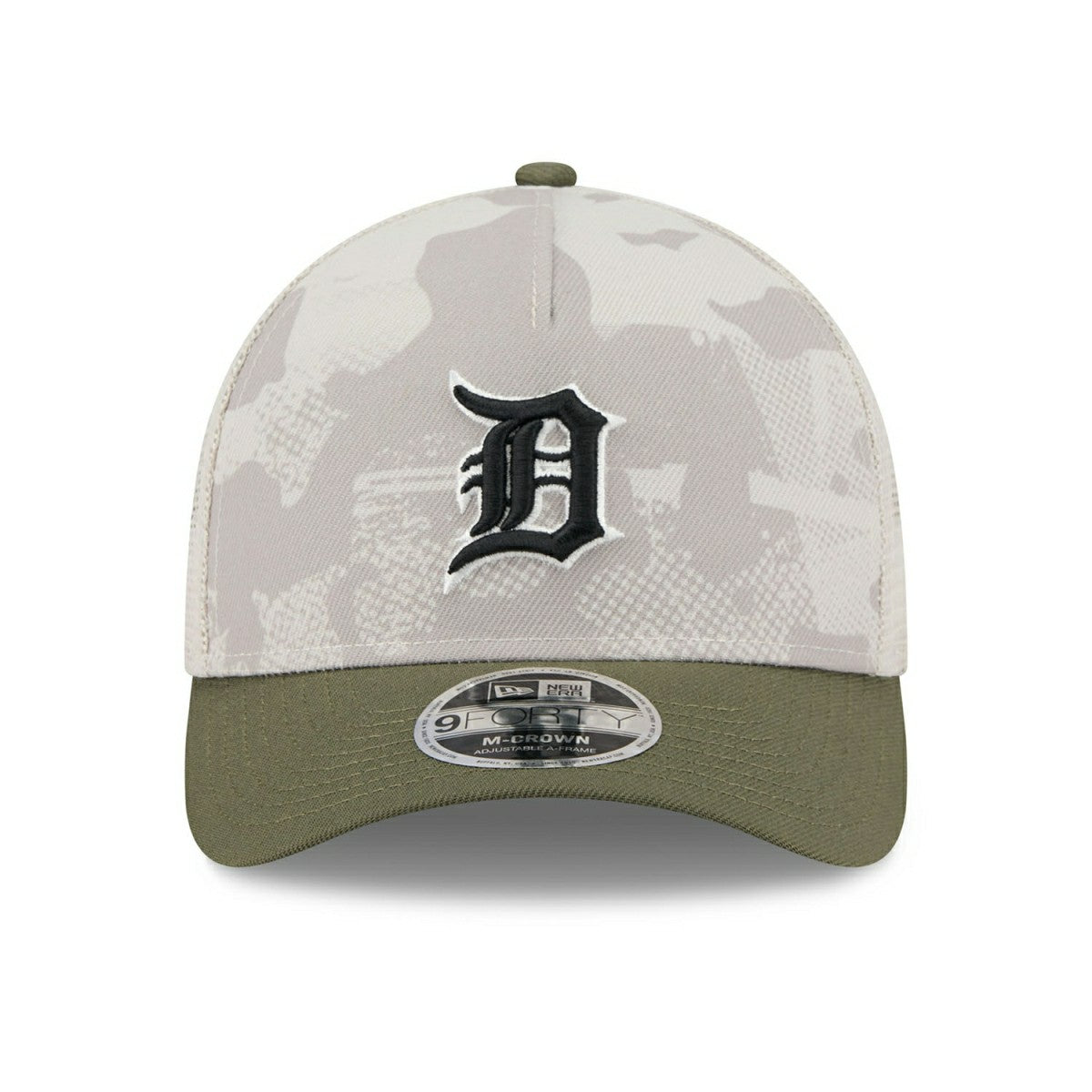 Detroit Tigers 2025 MLB Armed Forces 9FORTY M-Crown A-Frame Snapback Cap Taass US