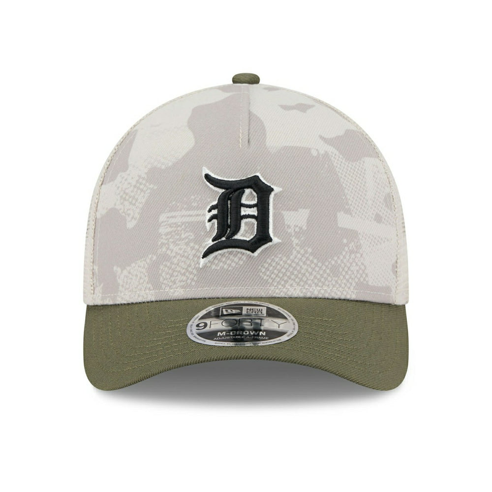 Detroit Tigers 2025 MLB Armed Forces 9FORTY M-Crown A-Frame Snapback Cap Taass US