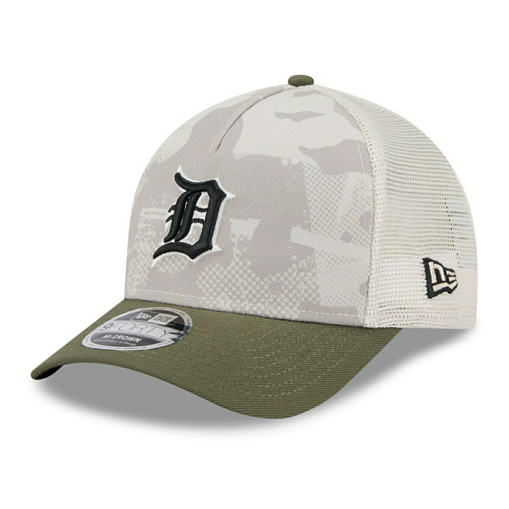 Detroit Tigers 2025 MLB Armed Forces 9FORTY M-Crown A-Frame Snapback Cap Taass US