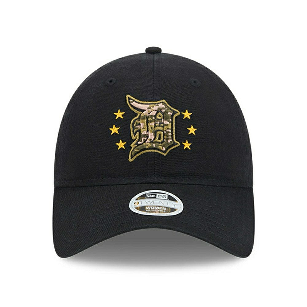 Detroit Tigers 2024 MLB Armed Forces New Era Women's 9TWENTY Cap Black Fashion