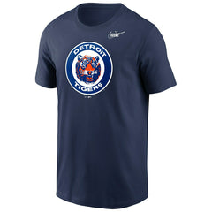 Detroit Tigers Cooperstown Logo Nike MLB T-Shirt Navy Fashion
