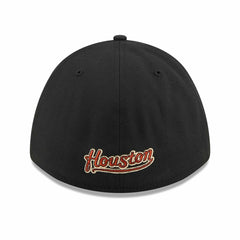 Houston Astros MLB Cooperstown Team Logo 39THIRTY M-Crown Flex Cap Black Taass sale