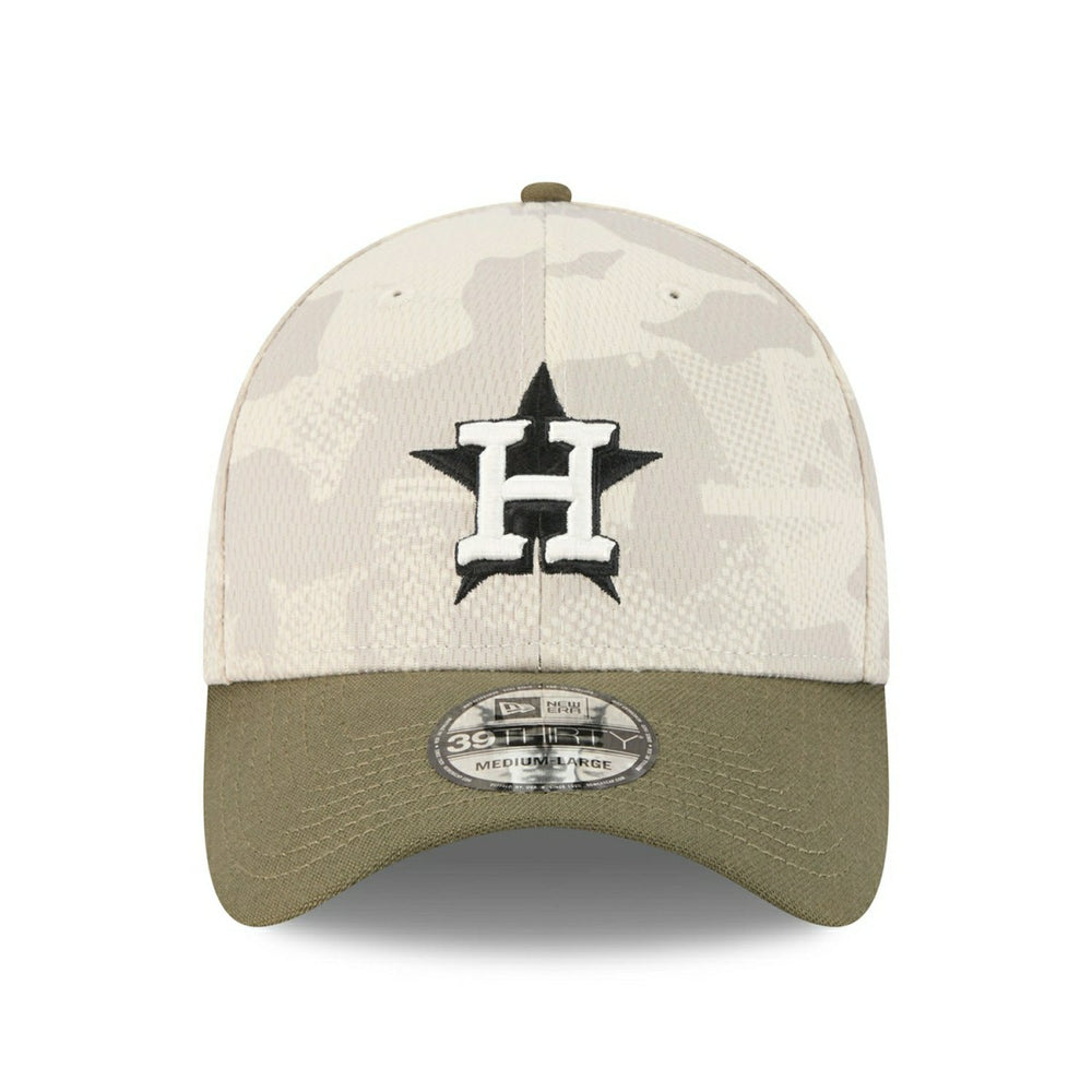Houston Astros 2025 MLB Armed Forces New Era 39THIRTY Flex Cap Taass for sale