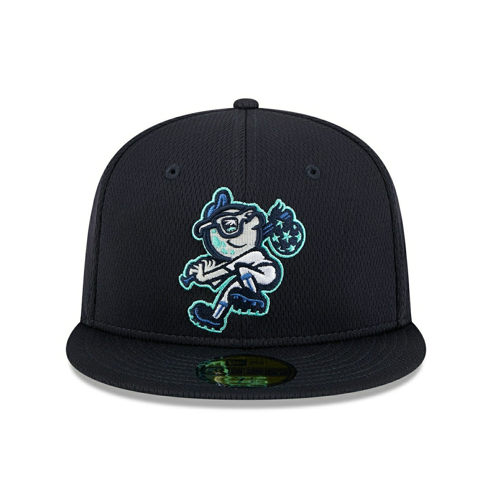 Ashville Tourists MiLB Batting Practice Authentic 59FIFTY Fitted Cap Navy Lifestyle