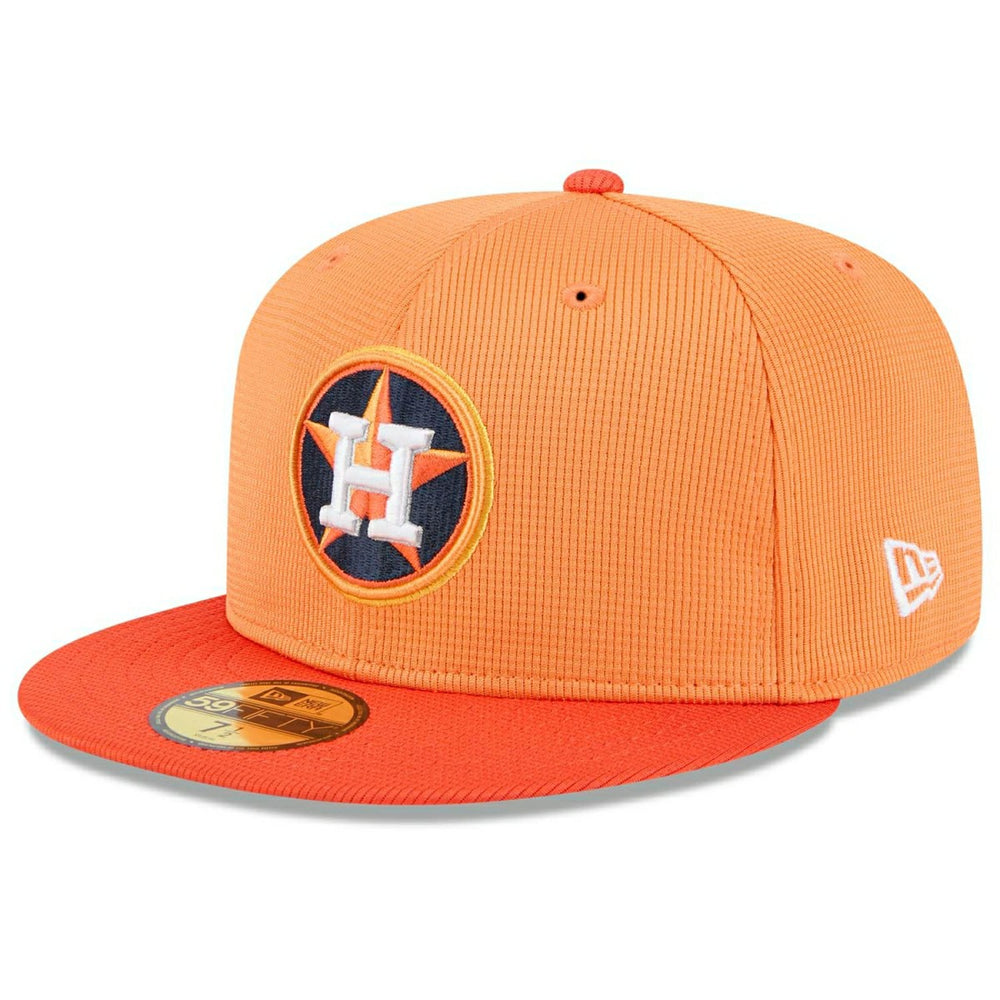 Houston Astros 2025 MLB Spring Training 59FIFTY Fitted Cap Orange Taass for sale