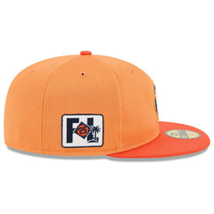 Houston Astros 2025 MLB Spring Training 59FIFTY Fitted Cap Orange Taass for sale