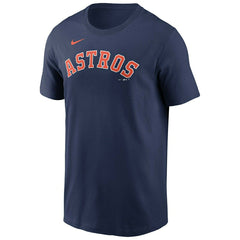 Houston Astros Fuse Wordmark Nike MLB T-Shirt Navy Classic