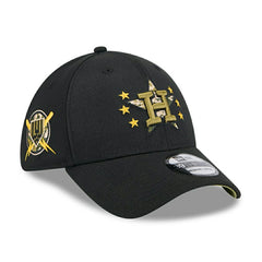 Houston Astros 2024 MLB Armed Forces New Era 39THIRTY Flex Cap Black Fashion