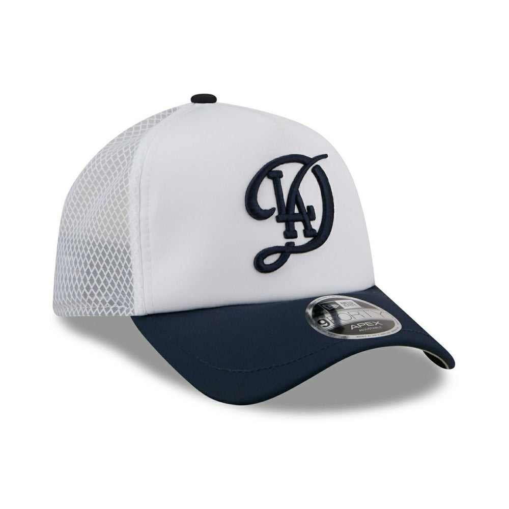 Los Angeles Dodgers 2026 MLB City Connect 9FORTY APEX Trucker Cap White Classic