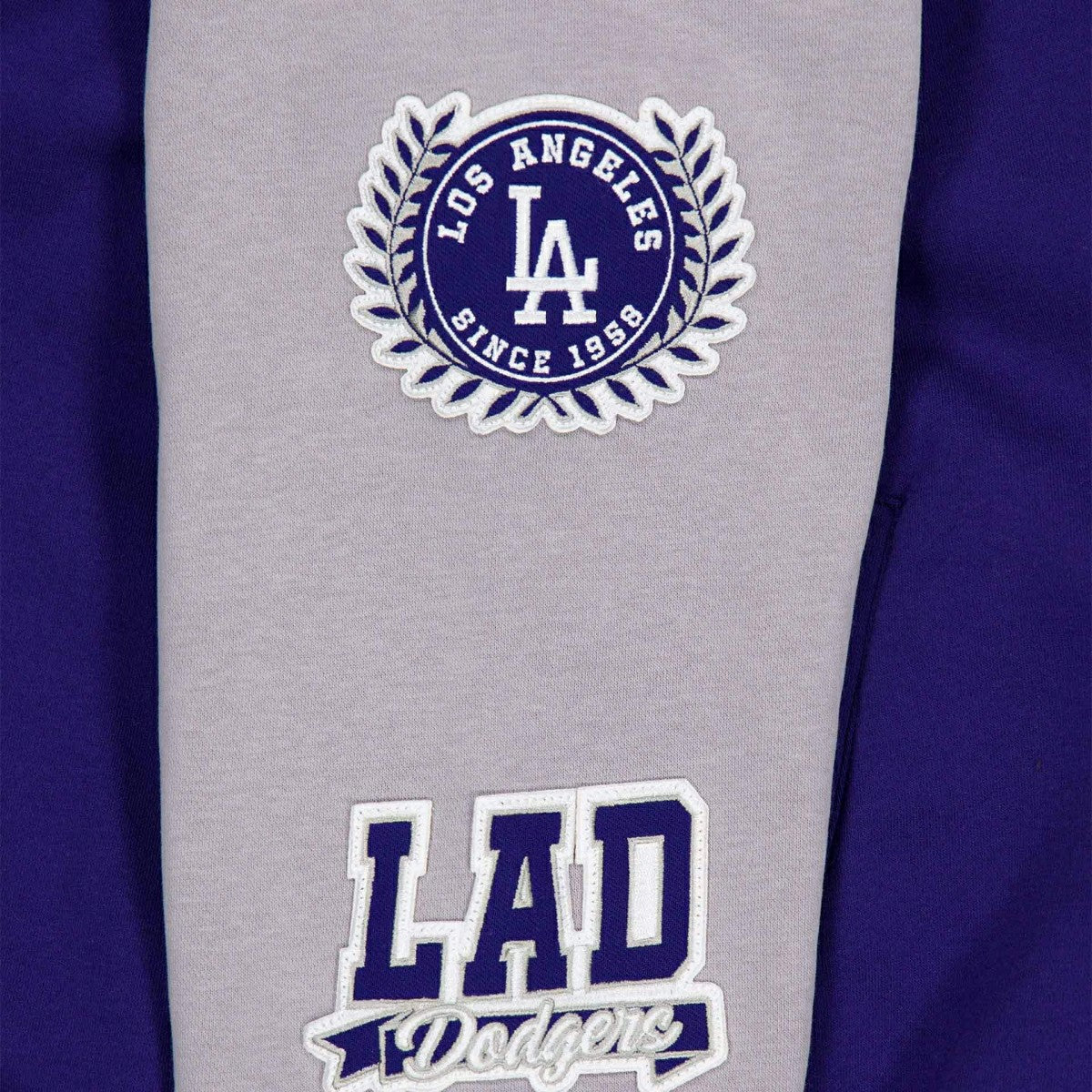 Los Angeles Dodgers Full Snap Patch Jacket Blue/Gray Taass for sale