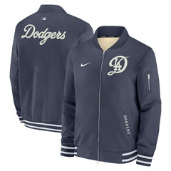 Los Angeles Dodgers City Connect 2026 MLB Authentic Dugout Bomber Jacket Navy Taass US