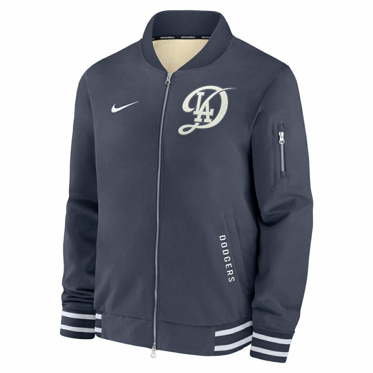 Los Angeles Dodgers City Connect 2026 MLB Authentic Dugout Bomber Jacket Navy Taass US