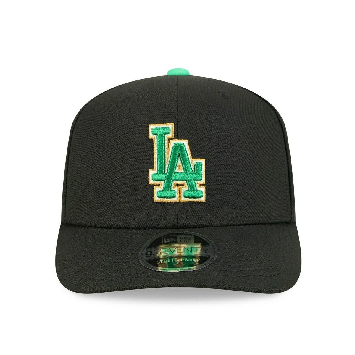 Los Angeles Dodgers 2026 St. Patrick's Day 9SEVENTY Stretch-Snap MLB Cap Black Taass US