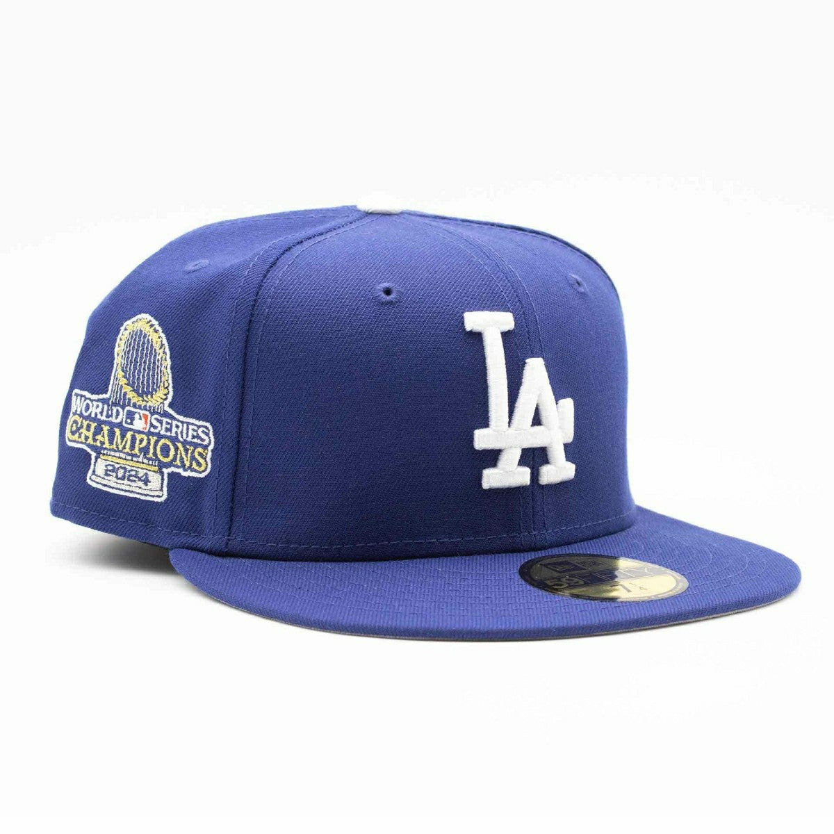 Los Angeles Dodgers 2024 World Series Champions 59FIFTY Fitted MLB Cap Blue Fashion