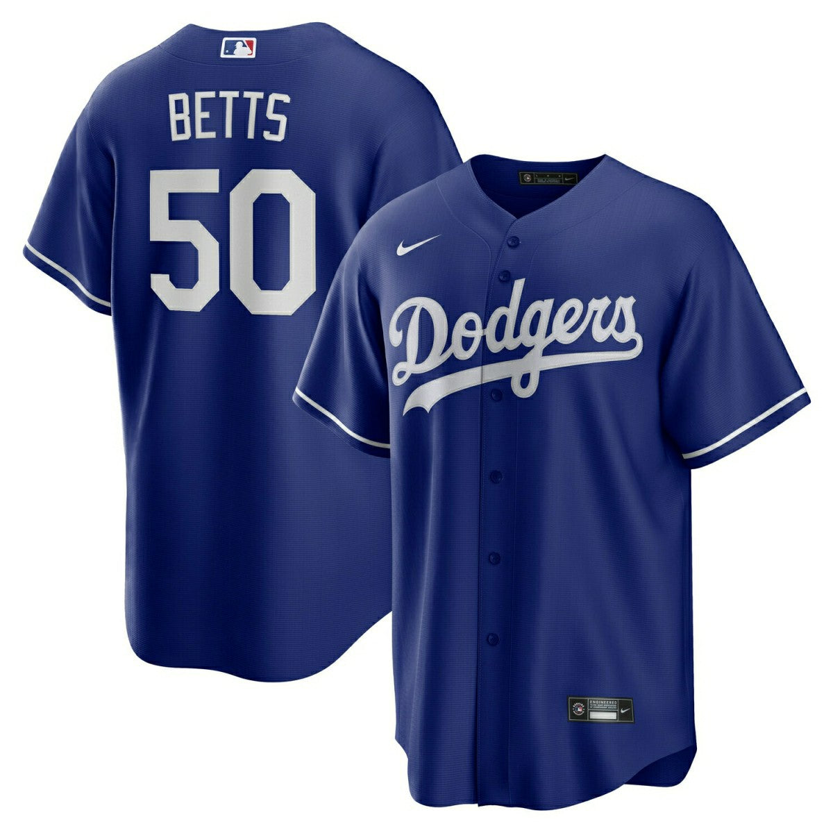 Mookie Betts #50 Los Angeles Dodgers Nike MLB Jersey Blue Taass US