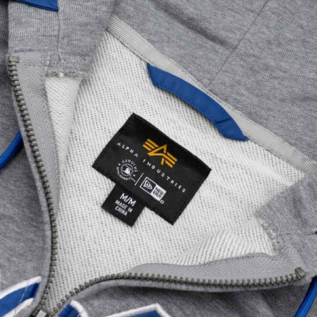 Los Angeles Dodgers Alpha Industries MA-1 MLB Full-Zip Fleece Jacket Taass sale