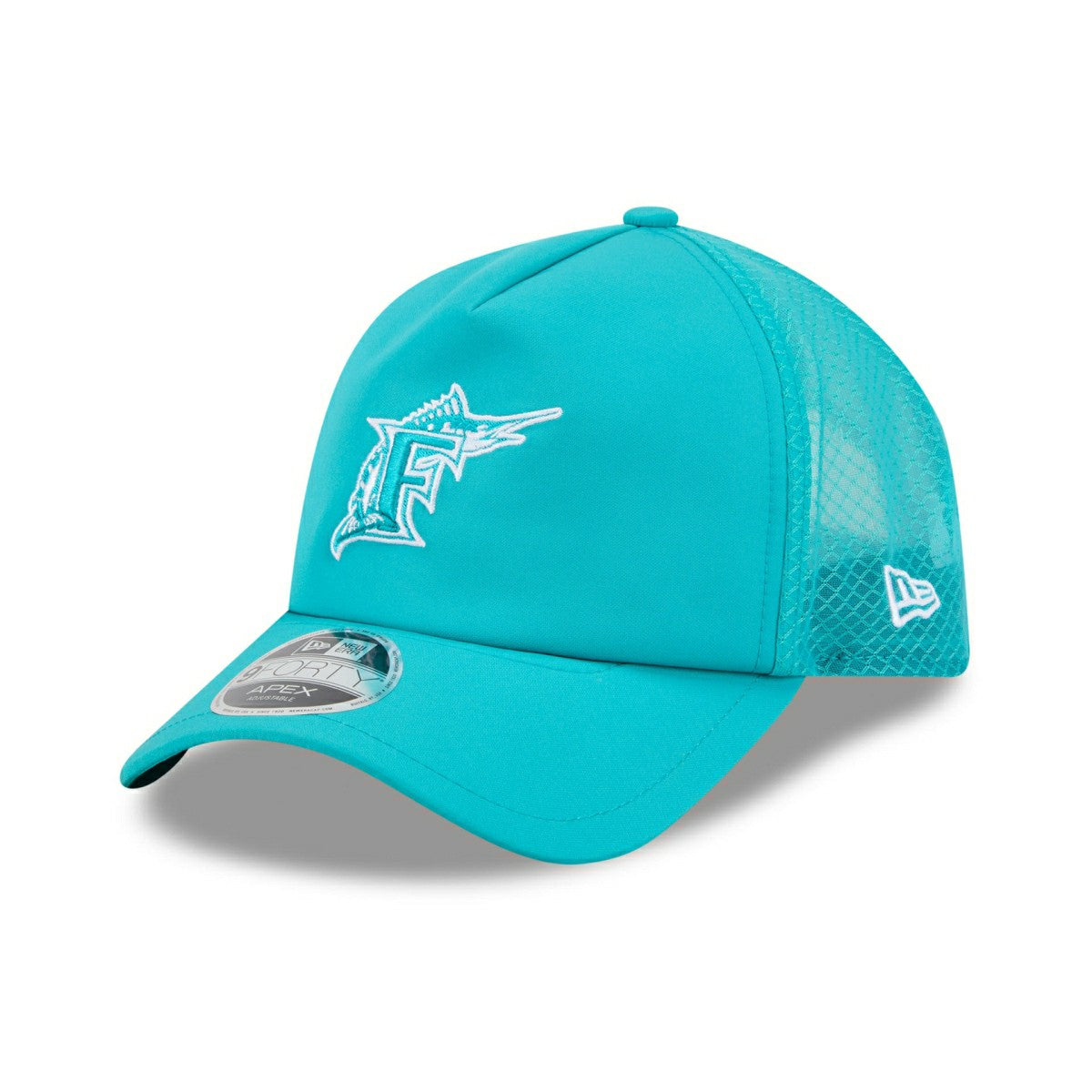Miami Marlins 2026 MLB Batting Practice 9FORTY APEX Trucker Cap Green Taass US