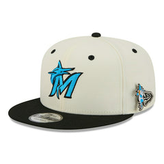 Miami Marlins Mascot Pin 9FIFTY Snapback Cap Classic