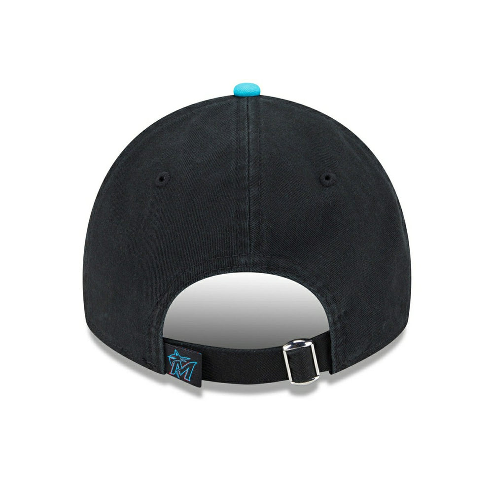 Miami Marlins MLB City Connect 9TWENTY Adjustable Cap Black Taass US