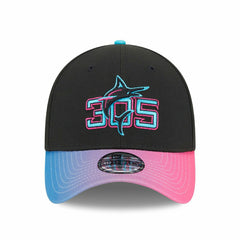 Miami Marlins MLB City Connect New Era 39THIRTY Flex Cap Black Classic