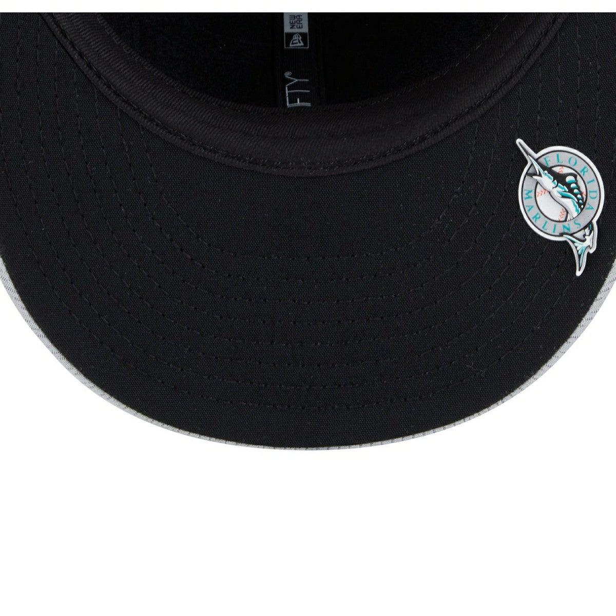 Miami Marlins 2025 MLB Authentic Clubhouse Cooperstown 59FIFTY Fitted Cap Gray Classic