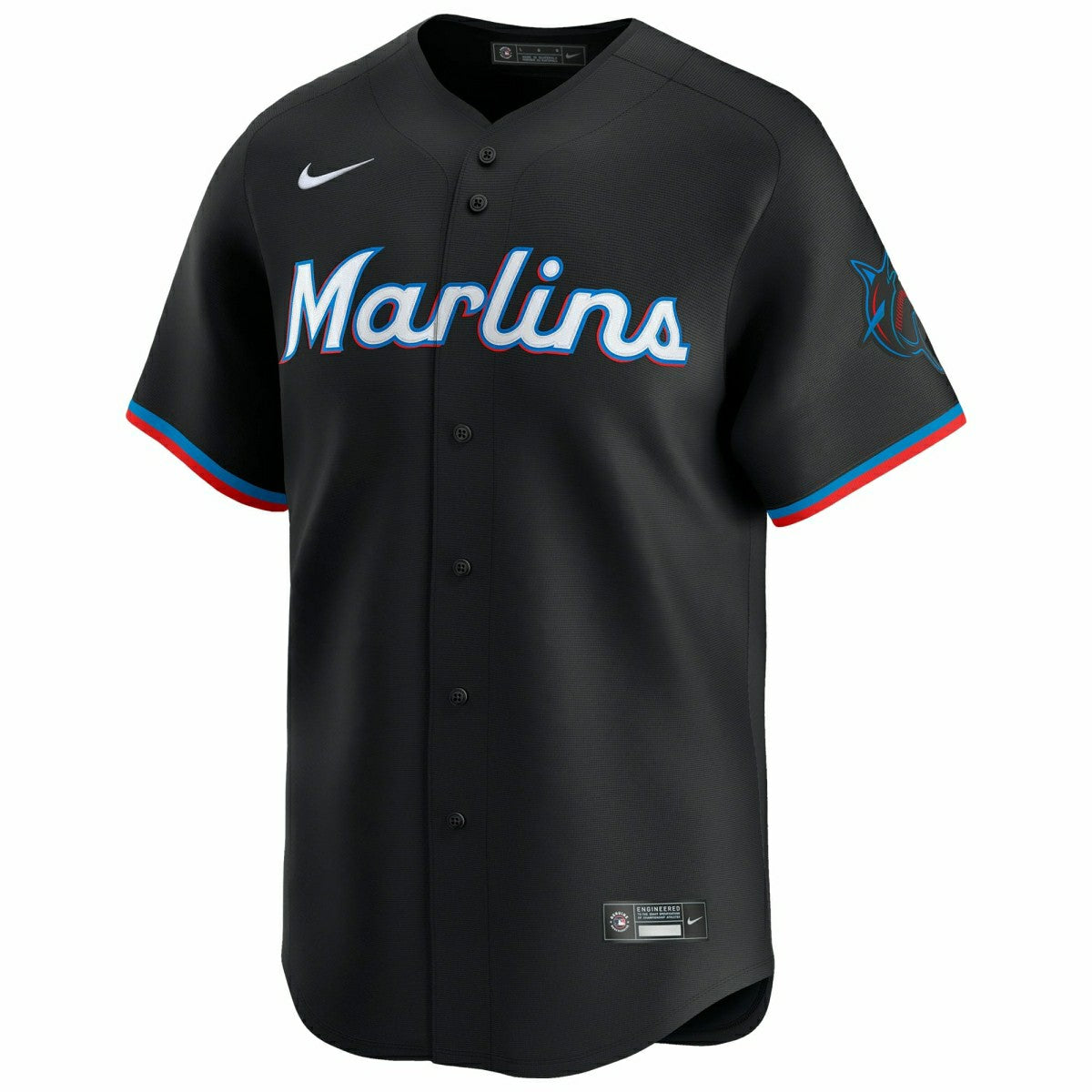 Miami Marlins Nike Limited MLB Baseball Jersey Alternate Black Taass sale