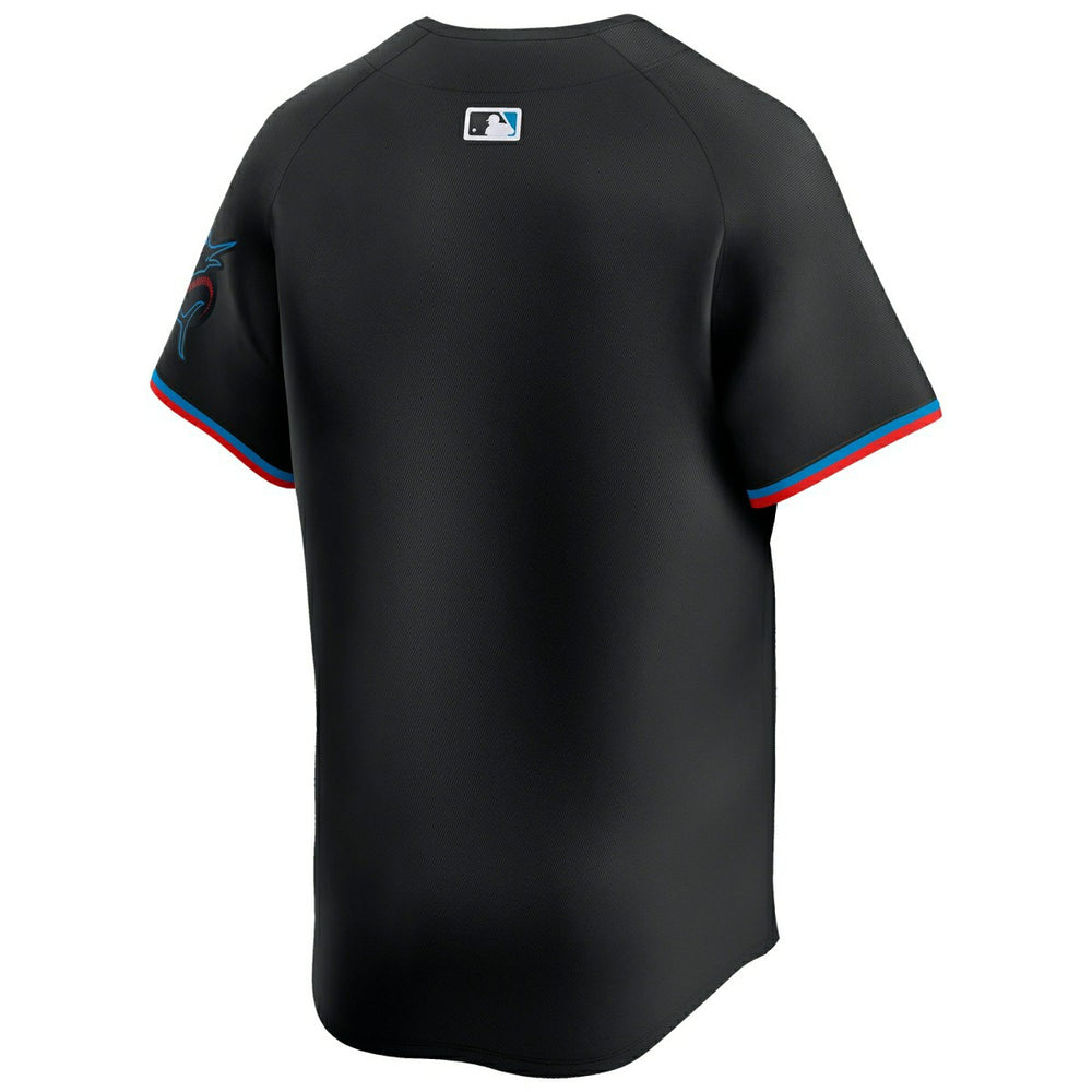 Miami Marlins Nike Limited MLB Baseball Jersey Alternate Black Taass sale