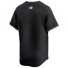 Miami Marlins Nike Limited MLB Baseball Jersey Alternate Black Taass sale