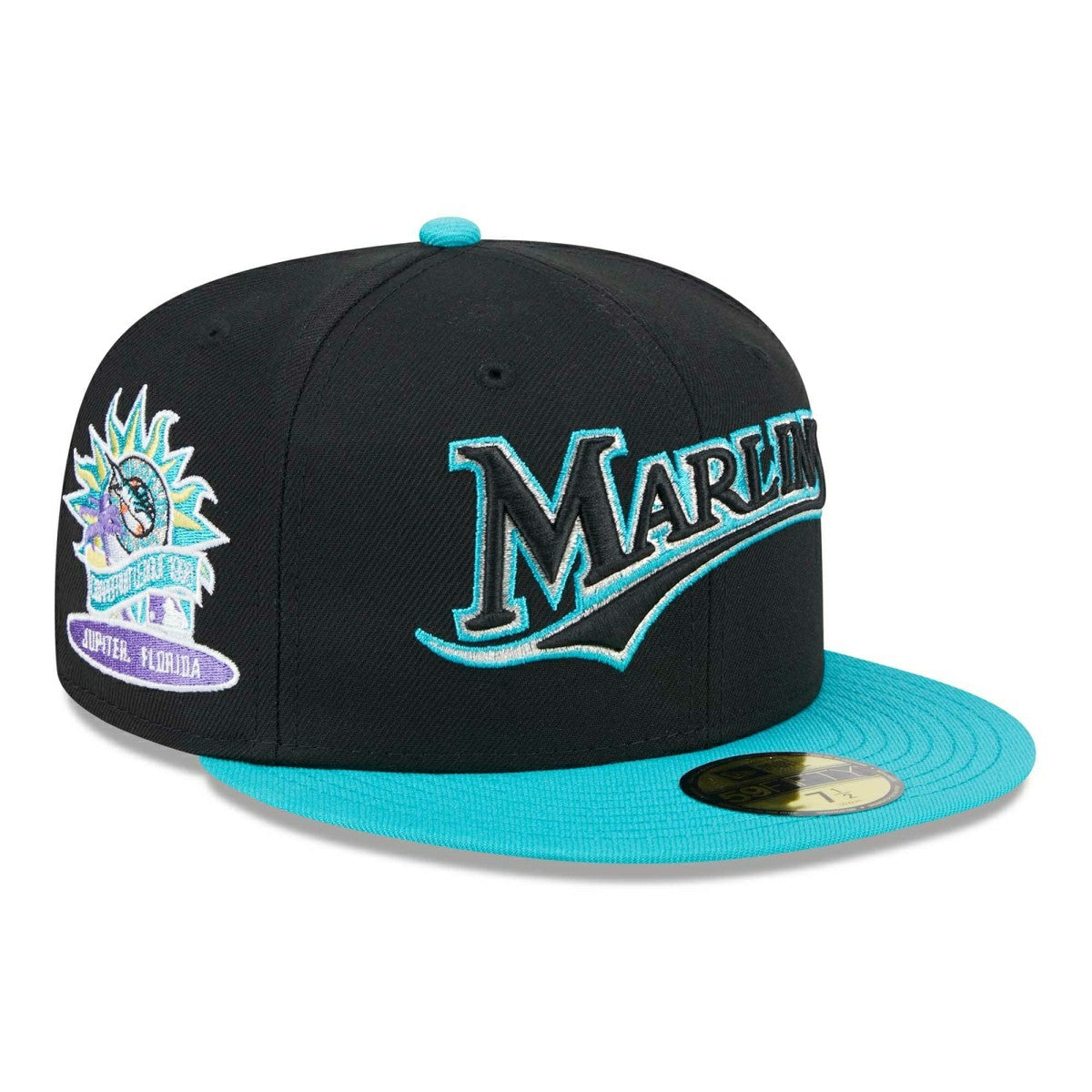 Florida Marlins Retro 1996 Spring Training New Era 59FIFTY Fitted Cap Black Taass for sale
