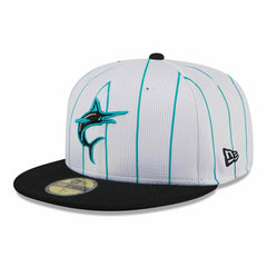 Miami Marlins 2025 MLB Batting Practice New Era 59FIFTY Fitted Cap Taass US