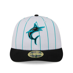 Miami Marlins 2025 MLB Batting Practice New Era Low Profile 59FIFTY Fitted Cap Classic
