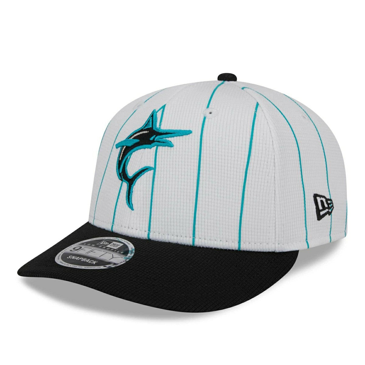Miami Marlins 2025 MLB Batting Practice Low Profile 9FIFTY Snapback Cap Fashion