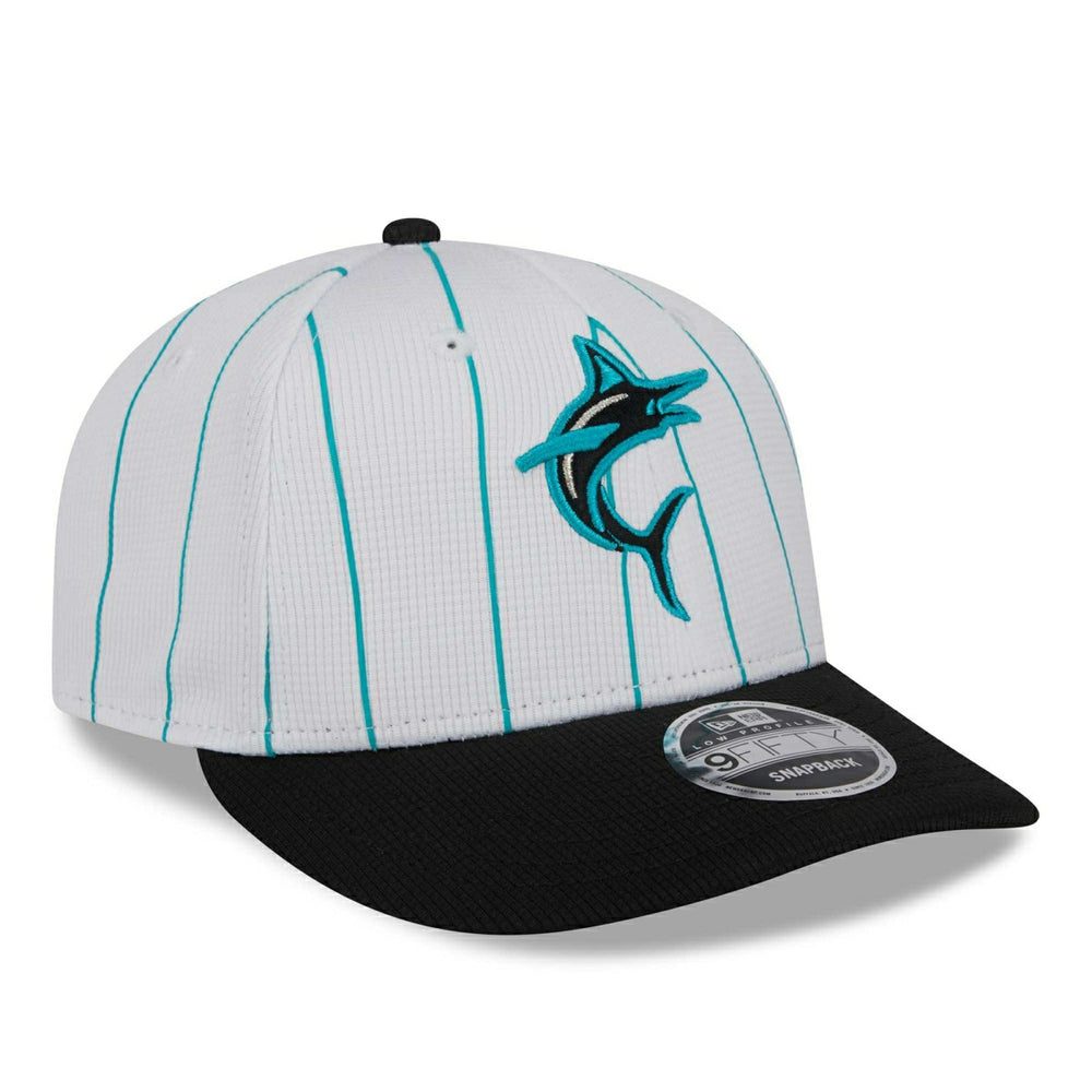 Miami Marlins 2025 MLB Batting Practice Low Profile 9FIFTY Snapback Cap Fashion