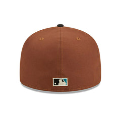 Florida Marlins Harvest New Era 59FIFTY Fitted MLB Cap Brown Lifestyle