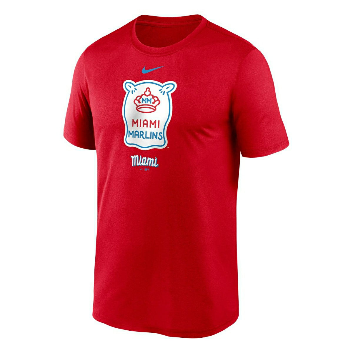 Miami Marlins City Connect Nike Legend MLB T-Shirt Red Taass US