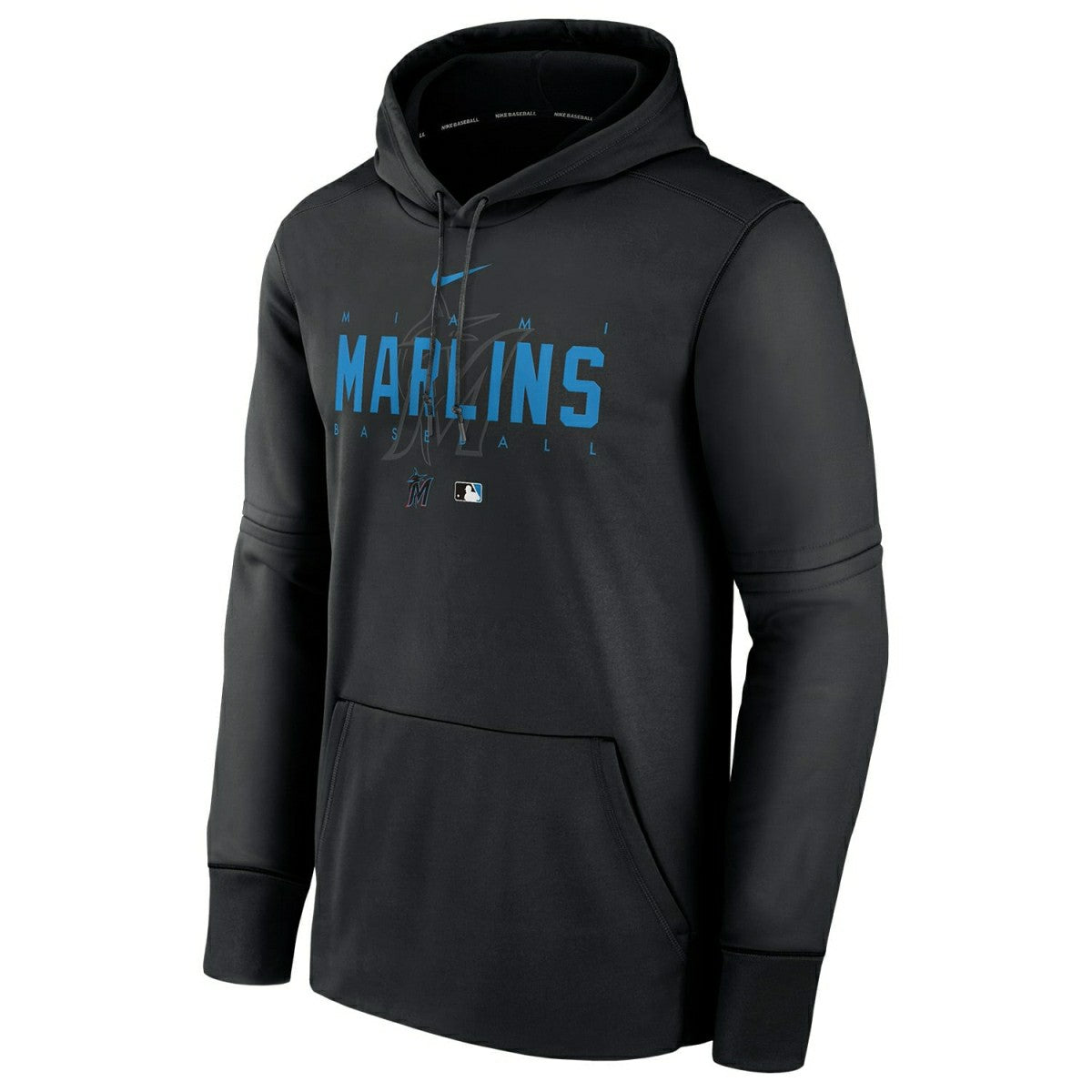 Miami Marlins 2023 MLB Authentic Pregame Nike Therma Hoodie Classic