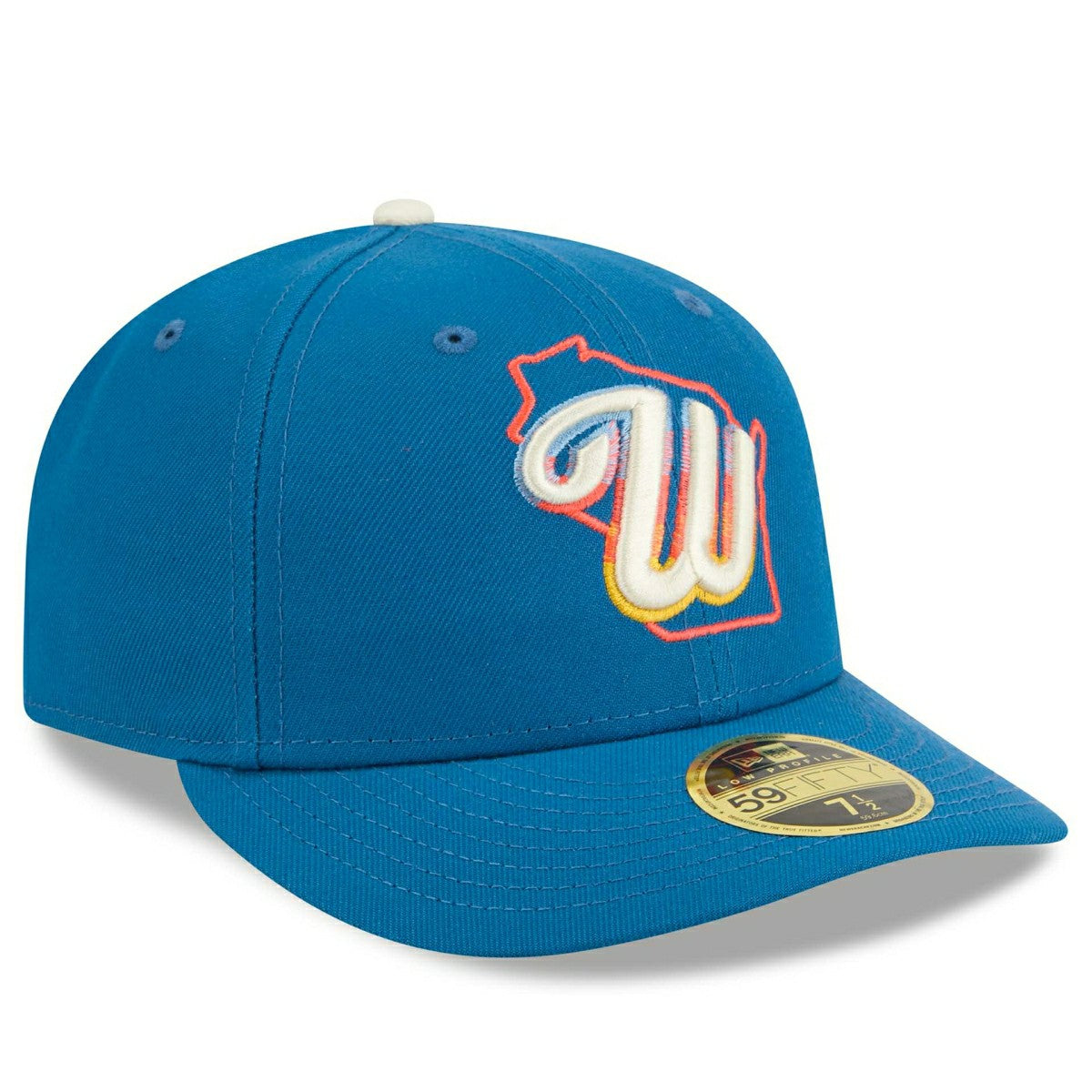 Milwaukee Brewers MLB Authentic City Connect Low Profile 59FIFTY Fitted Cap Blue Classic