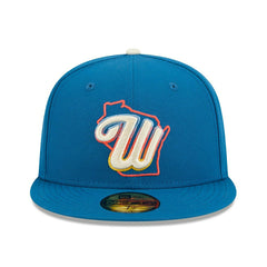 Milwaukee Brewers MLB Authentic City Connect 59FIFTY Fitted Cap Blue Fashion