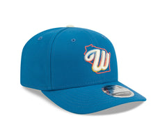 Milwaukee Brewers MLB City Connect Stretch-Snap 9SEVENTY Cap Blue Taass sale