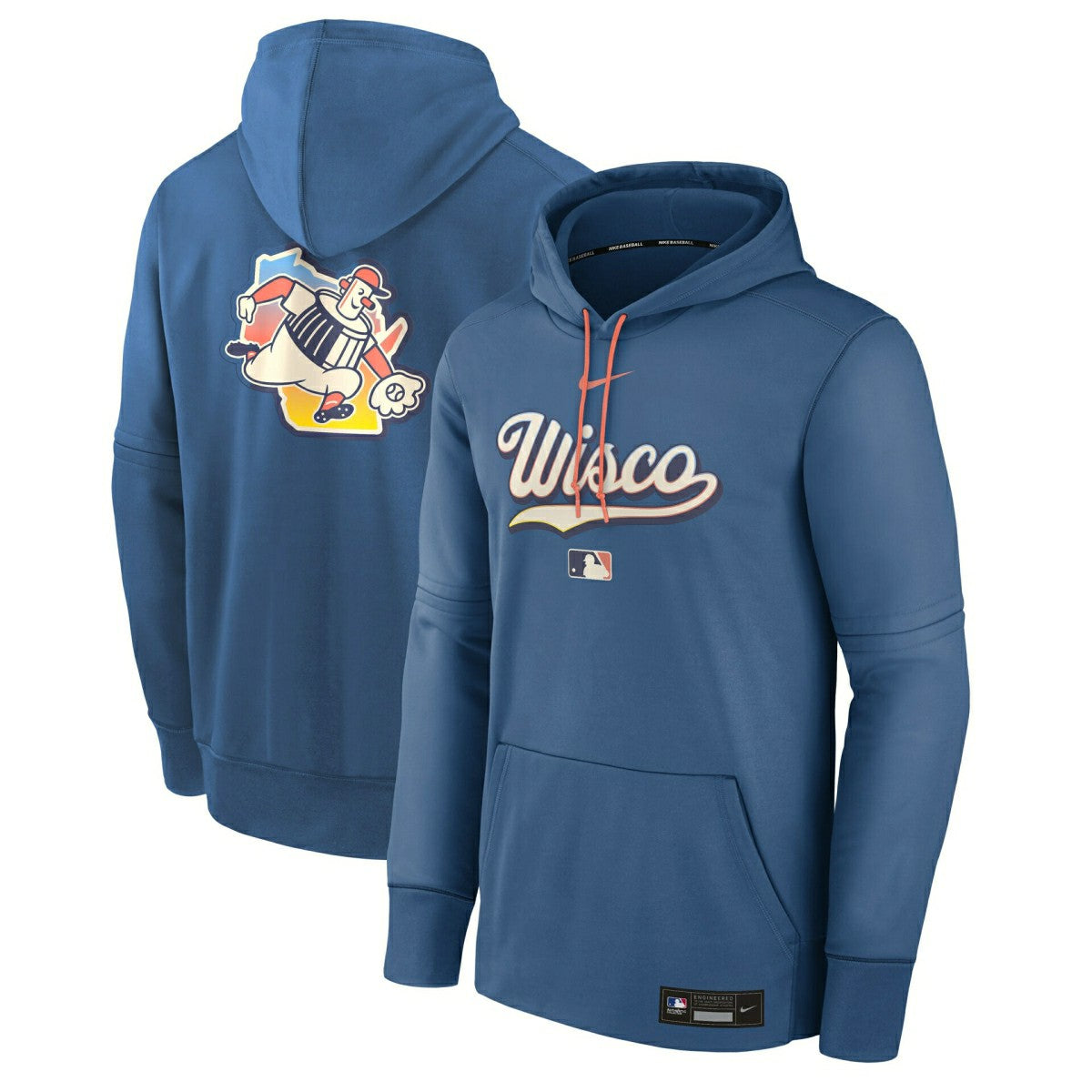 Milwaukee Brewers City Connect 2026 MLB Authentic Therma Hoodie Blue Taass US