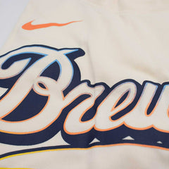 Milwaukee Brewers City Connect Legend MLB T-Shirt Natural Taass for sale