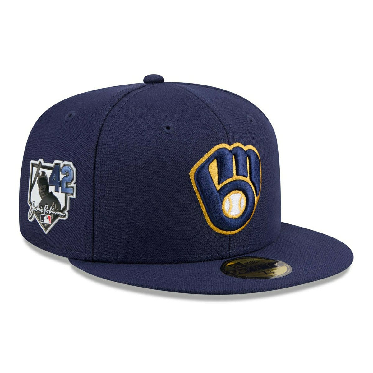 Milwaukee Brewers 2026 Jackie Robinson Day 59FIFTY Fitted Cap Navy Taass for sale