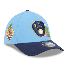 Milwaukee Brewers 2026 MLB Spring Training 39THIRTY M-Crown Flex Cap Blue Taass for sale