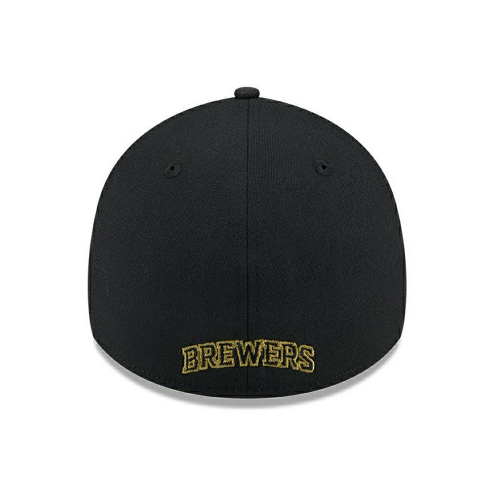 Milwaukee Brewers 2024 MLB Armed Forces New Era 39THIRTY Flex Cap Black Classic