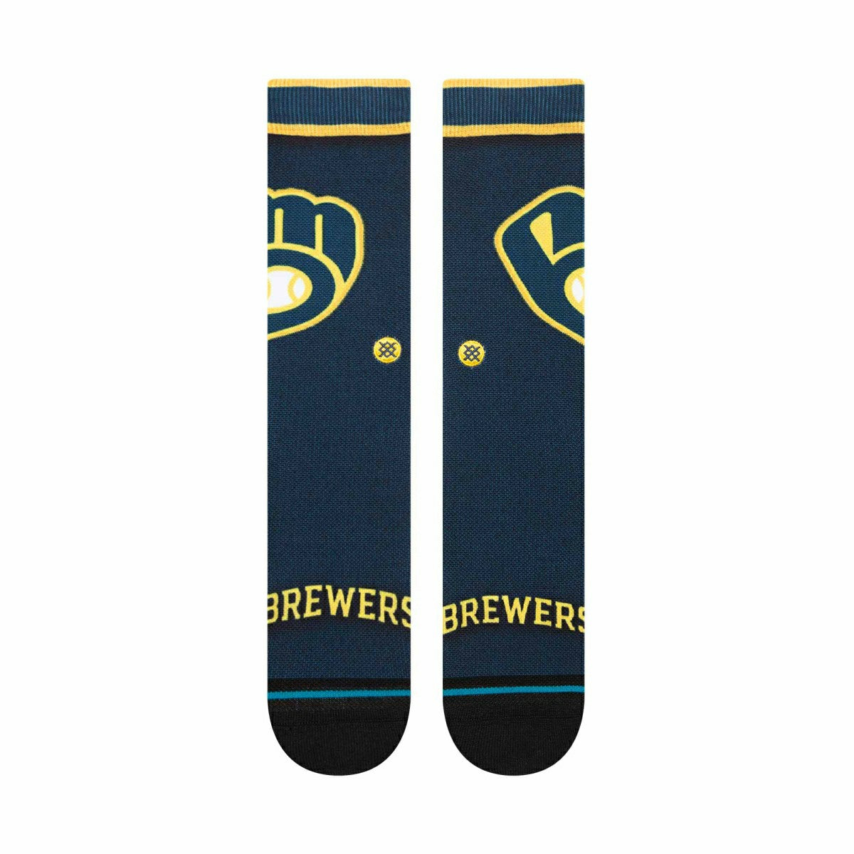 Milwaukee Brewers MLB Batting Practice Stance Crew Socks Fashion
