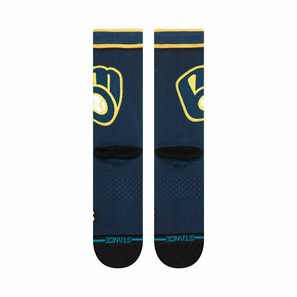 Milwaukee Brewers MLB Batting Practice Stance Crew Socks Fashion