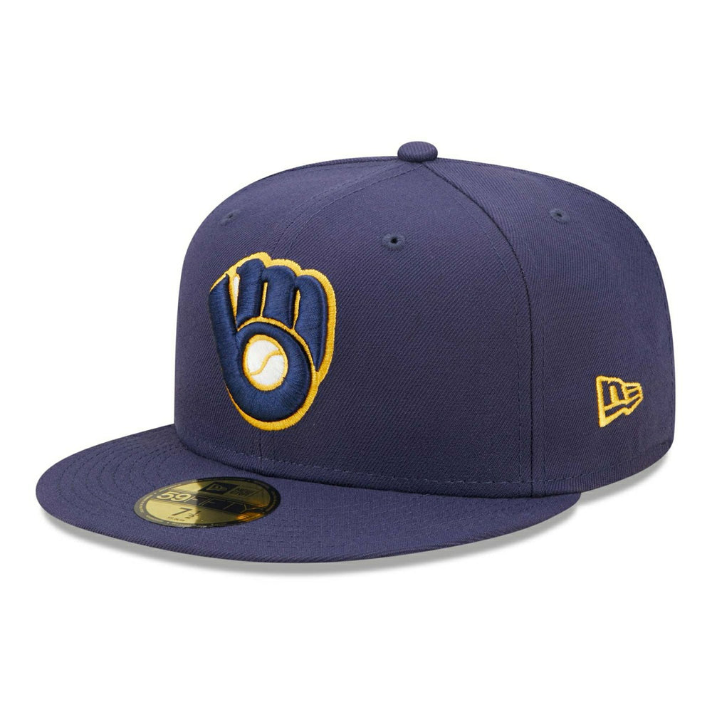 Milwaukee Brewers Authentic New Era 59FIFTY Fitted MLB Cap Home Taass US