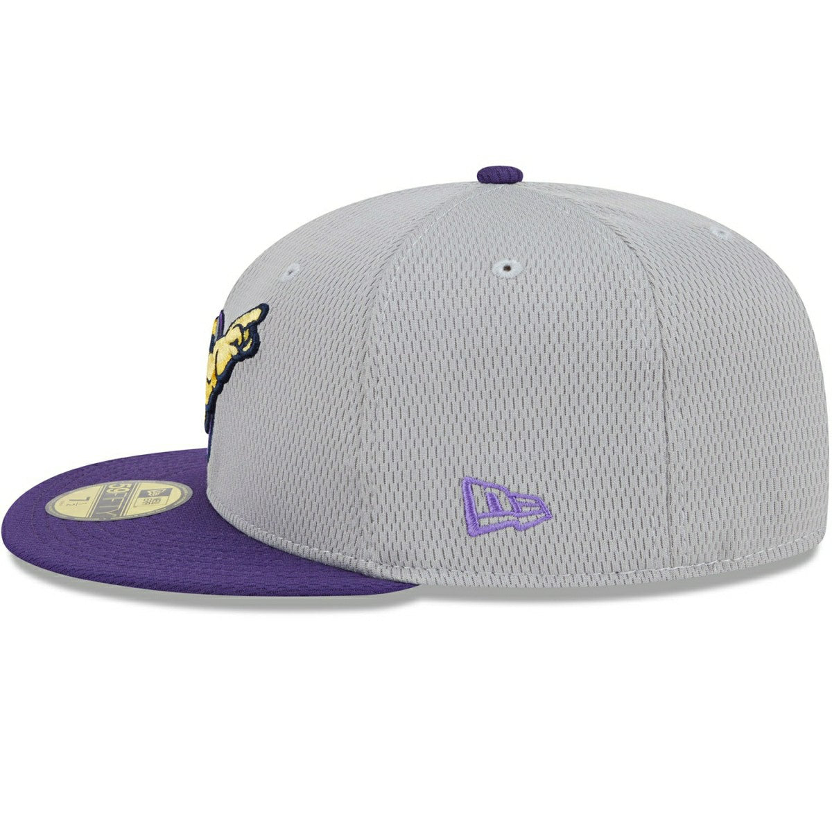 Fort Myers Mighty Mussels MiLB Batting Practice Authentic 59FIFTY Fitted Cap Gray Classic