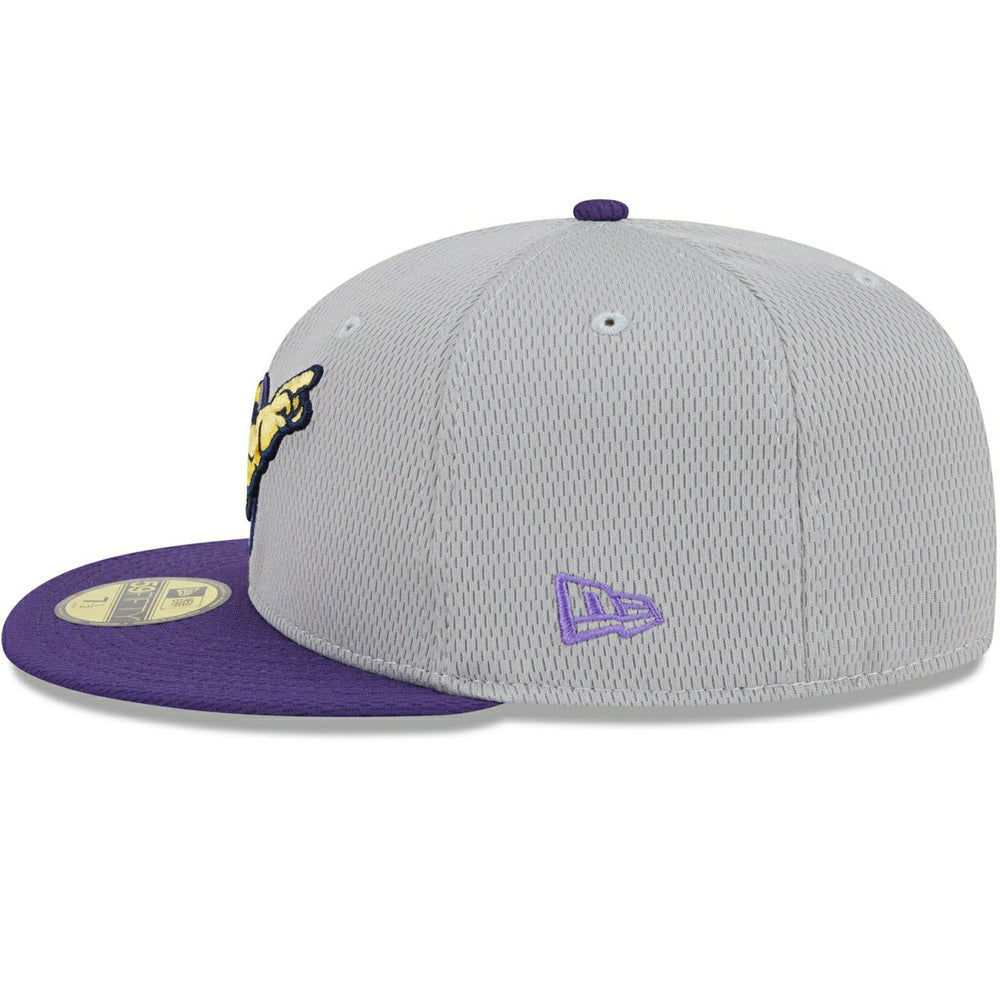 Fort Myers Mighty Mussels MiLB Batting Practice Authentic 59FIFTY Fitted Cap Gray Classic