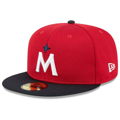 Minnesota Twins 2025 MLB Spring Training 59FIFTY Fitted Cap Red Taass for sale